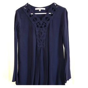 Navy blue blouse